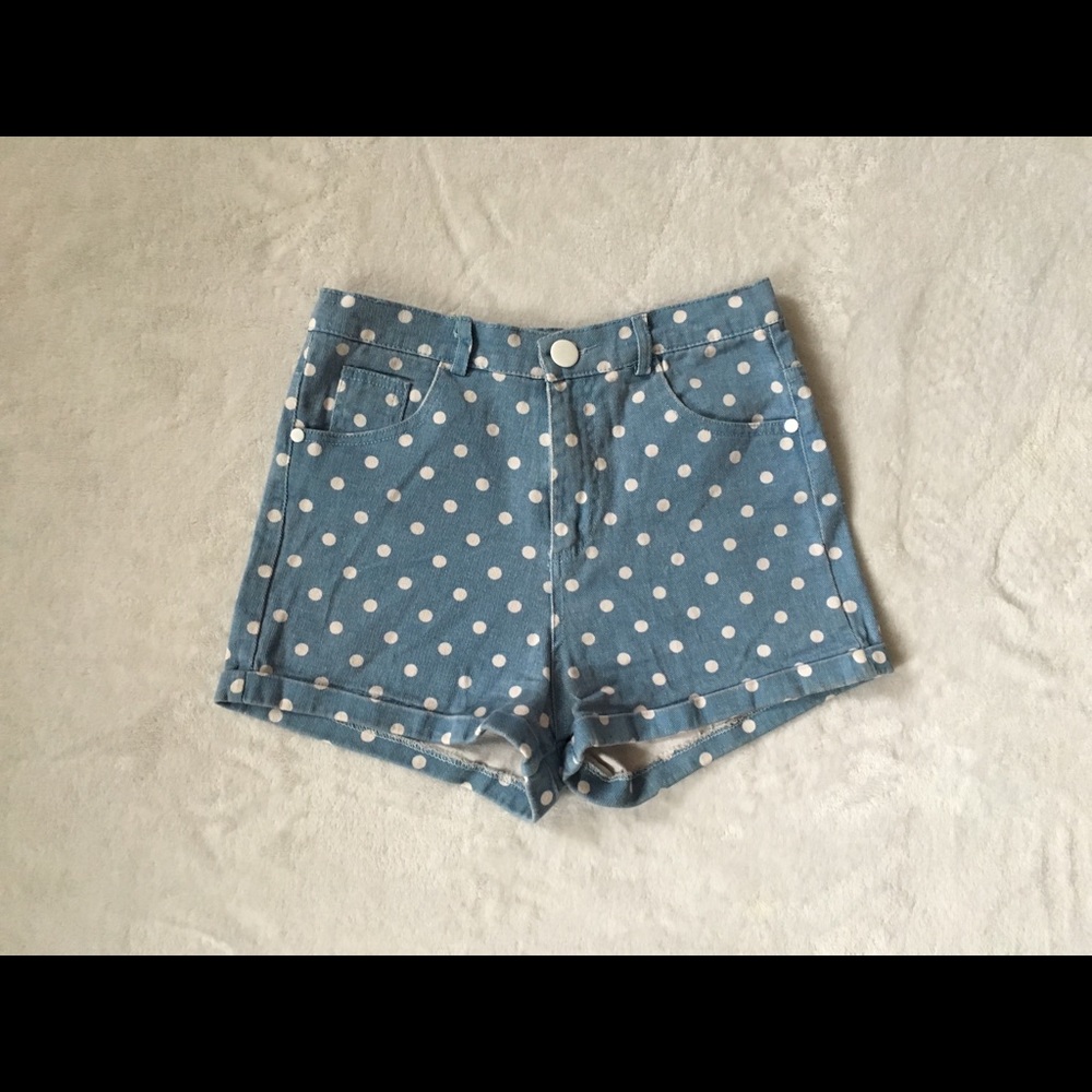 Brandy Melville High Waisted Polka Dot Shorts